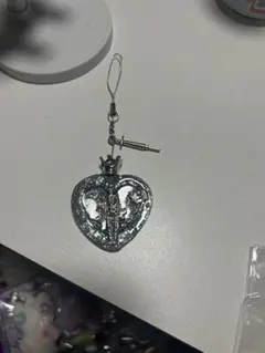 ハート型グリッター チャーム
