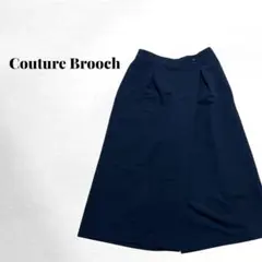 【クチュールブローチ】 美品✨ ガウチョパンツ ネイビー ゆったりオーバーサイズ