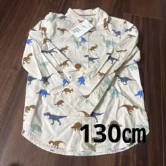 新品★H&M 恐竜シャツ　タグ付き　長袖シャツ　男の子　130センチ