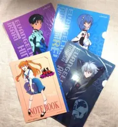 【新品未使用】エヴァンゲリオン クリアファイル ノート まとめ売り ローソン限定