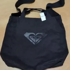 ロキシー ハンドバッグ ショルダー紐付き 黒 新品未使用品 ROXY
