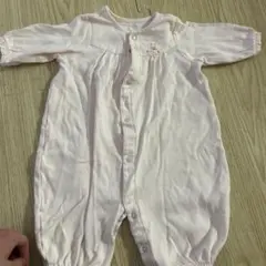 うさぎ刺繍ロンパース　ミキハウス　カバーオール　50 60センチ