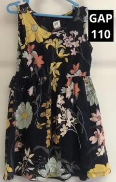 GAP ギャップ　ワンピース　フラワープリント ノースリーブワンピース 110