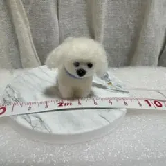 羊毛フェルト 犬 ハンドメイド 置物