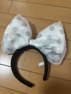 ミニーマウス 水玉リボンカチューシャ