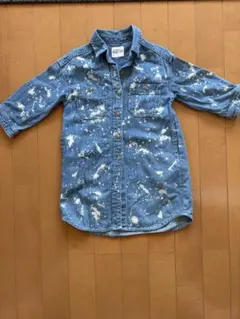 ラッドチャップ　90デニムシャツワンピ　ベビー