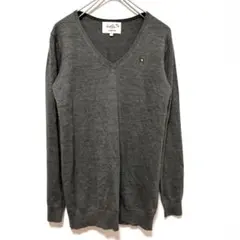 【美品】 アーノルドパーマー Vネックニット L ウール混　セーター　傘 刺繍