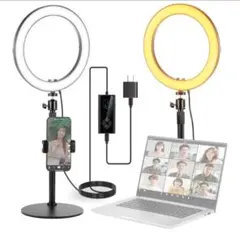 NEEWER 10インチ 卓上リングライト RH10B