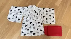 浴衣ドレス　赤い帯付き