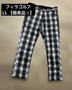 FILA GOLF 裏起毛　チェックパンツ　フィラゴルフ メンズXL 【美品】