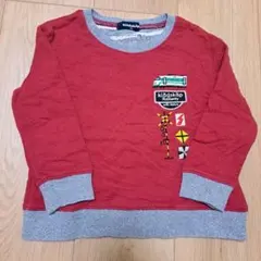 klädskap 鉄道モチーフ トレーナー 赤