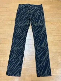 美品 JELADO ジェラード ゼブラストライプ デニムパンツ サイズ2 総柄のサムネイル