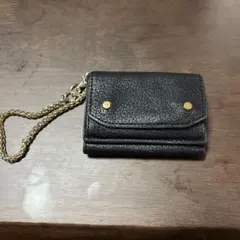 perche やぎ革　キーホルダーウォレット　黒のサムネイル