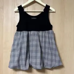 RODEO CROWNS ドッキング ビスチェ チェック柄 ブラックのサムネイル