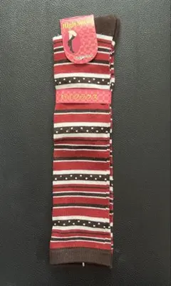 【新品】23〜25cm ハイソックス ソックス 靴下 ニーハイ ストライプ