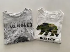 サイズ120 半袖Tシャツ 白&グレー　2枚組　ZARA GU