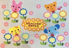 壁面　誕生日表　春　進級　入園　新年度