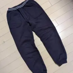 GU ネイビー スウェットパンツ 裏起毛　150