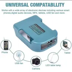 マキタ 18V バッテリー用 USB充電アダプター TYPE-C USB