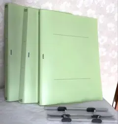 ASKUL A4-S フラットファイル　プラスチック製(予備ファスナー３本付)④