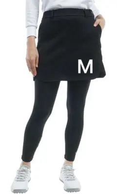 【M】 ルコックスポルティフ スカート レギンス付 防寒 キルト はっ水