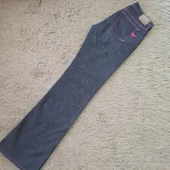 ARMANI JEANS ブラックデニム ピンクステッチのサムネイル