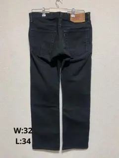 リーバイス　Levis 505 ブラックデニム　デニム　w32 ジーパン　古着