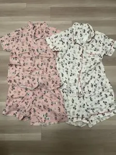 【新品】GU ミニーマウス ルームウェア 半袖 ２着セット Lサイズ