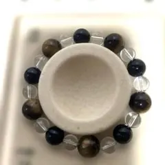 天然石:イエロータイガーアイブレスレット/16センチ/ユニセックス