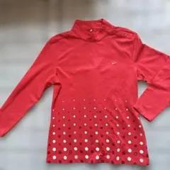 NIKEナイキ GOLF DRI-FIT 長袖シャツ L 赤