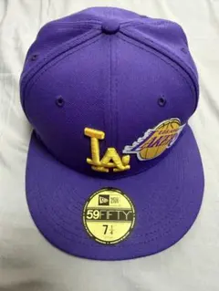 ドジャース、ロサンゼルス・レイカーズ 59FIFTY キャップ 7 1/4 紫