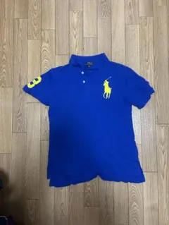 POLO RALPH LAUREN 青色ポロシャツ L/14-16