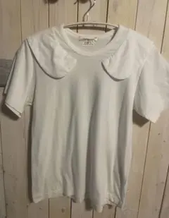COMME des GARÇONS ホワイト Tシャツ 襟付き　コムデギャルソンのサムネイル