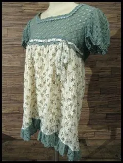 G② SN30 未使用 アクシーズファム 総レース 刺繍 チュニック トップス