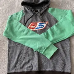 5DSL フード付きパーカー Sサイズ グレー/ミント