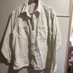 UNIQLO コーデュロイシャツ L オフホワイト