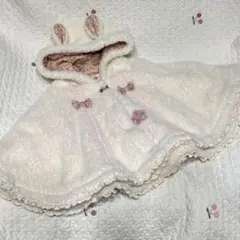 スーリー　うさ耳ボアポンチョ