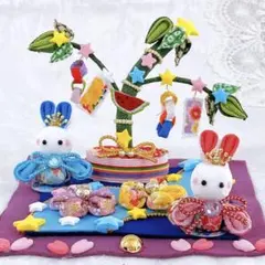 梅雨作品⋆̩☂︎*̣̩.てるてる坊主気球♡かえるの歌♪♪羊毛フェルト