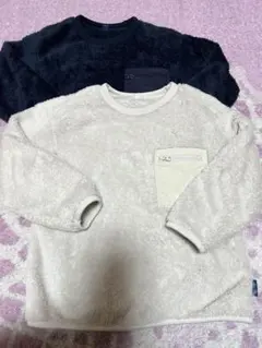 ベビーキッズ UNIQLO フリースポケット付きセーター 2色セット 110cm