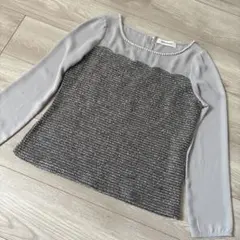 MISCH MASCH グレー 長袖ブラウス M