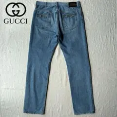 GUCCI バックポケット ホースビット ブルージーンズ デニムパンツ 36のサムネイル