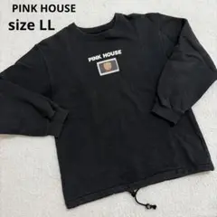 PINK HOUSE ピンクハウス　トレーナー　ブラック　LLサイズ