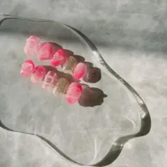 ショートオーバル うるうるネイル ちゅるんネイル  ニュアンスネイル 標準サイズ