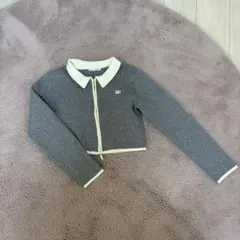 NICE CLAUP 配色WZIPカーデ