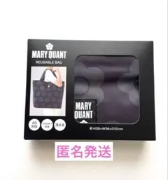 MARY QUANT ファスナー付き　エコバッグ　A3対応　洗える