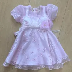 ドレス　90cm 結婚式　ベビー　プリンセス　ドレス　結婚式　上品　フリル