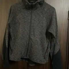 PUMA フード付きジャケット L グレー