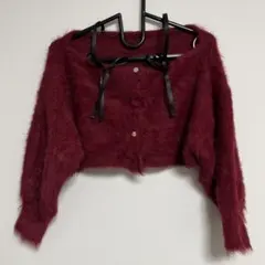 GRL オフショルダーリボンニットトップス[gn351]