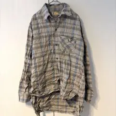 【50s希少】ELTVA フランス製 グランパシャツ ヴィンテージ ロングテール