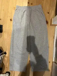 ユニクロC スウェットワイドパンツ グレー
